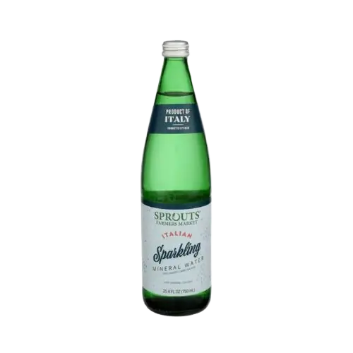 Sprouts Italian Sparkling Mineral Water Glass Bottle
