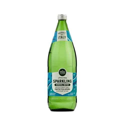 Whole Foods Italian Mineral Sparkling Water Glass Bottle