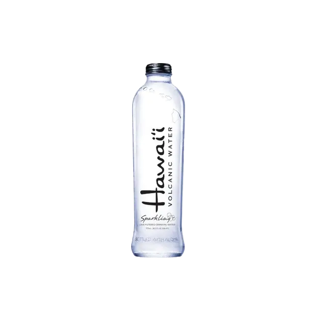 Hawaii Volcanic Sparkling Glass Bottle