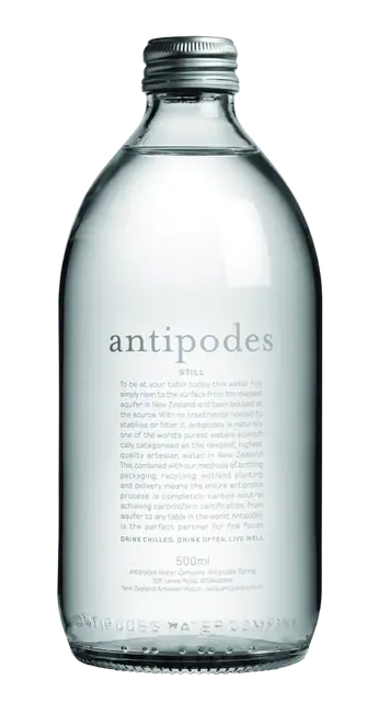 Antipodes Still Water Glass Bottle