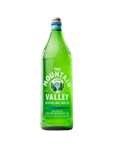Mountain Valley Sparkling Water Glass Bottle