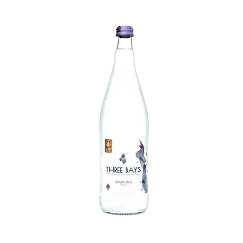 Three Bays Sparkling Water Glass Bottle