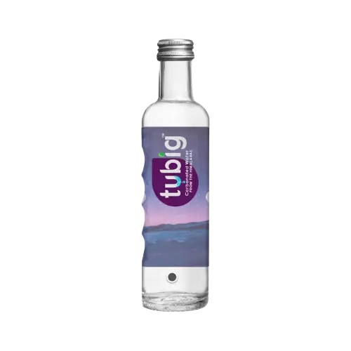 Tubig Sparkling Natural Mineral Water Glass Bottle