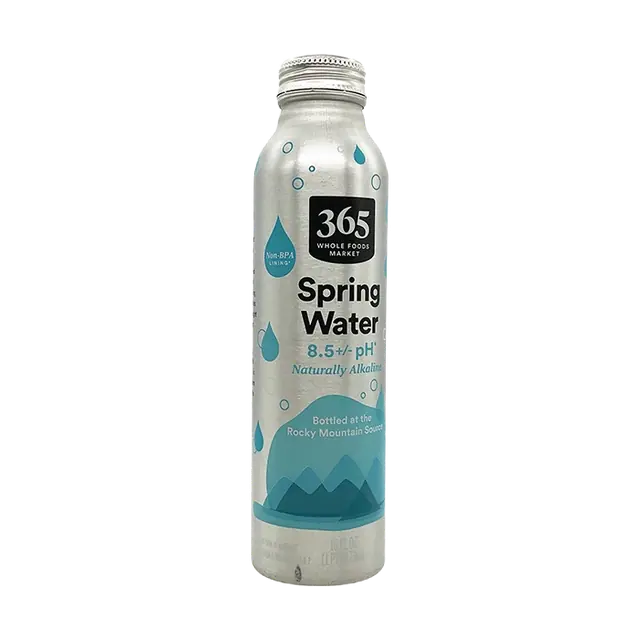 365 Whole Foods Spring Water Aluminum Bottle