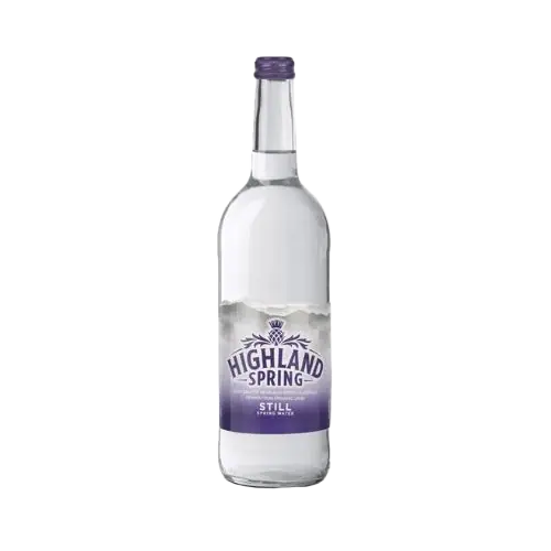 Highland Spring Still Water Glass Bottle