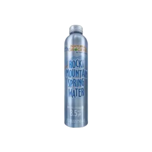 Natural Grocers Rocky Mountain Spring Water Aluminum Bottle