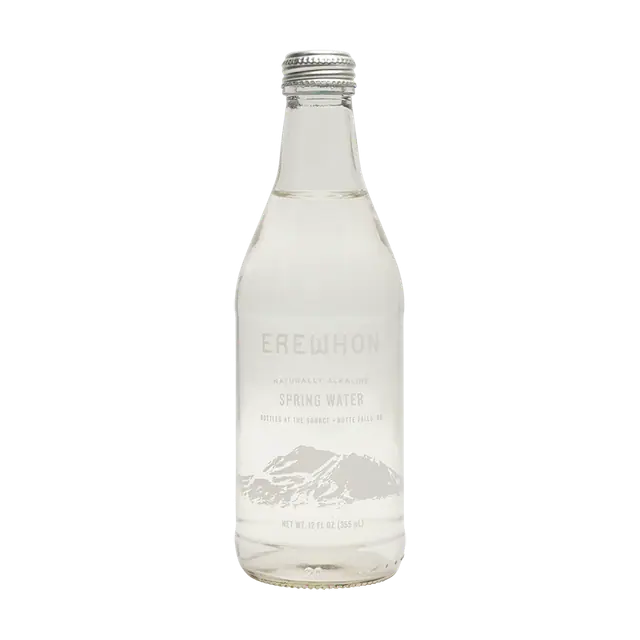 Erewhon Spring Mountain Water Glass Bottle