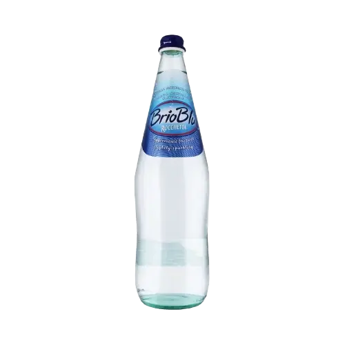 Rocchetta Brio Blu Sparkling Mineral Water Glass Bottle