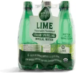 Organic Italian Lime Sparkling Mineral Water