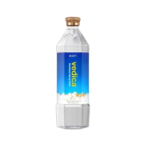 Bisleri Vedica Himalayan Spring Water Glass Bottle