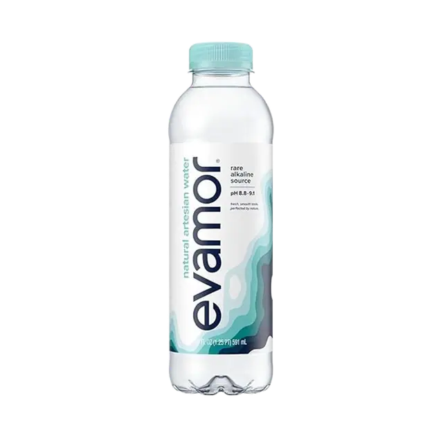 Evamor Natural Artesian Water Plastic Bottle