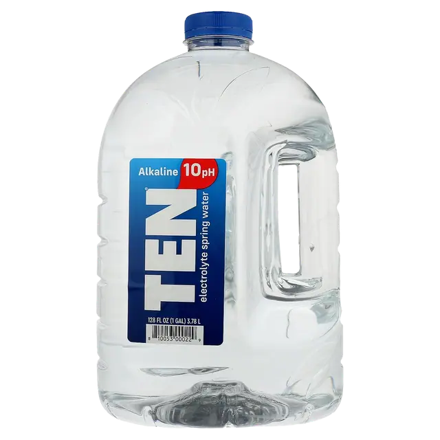 TEN Alkaline 10pH Electrolyte Spring Water plastic bottle