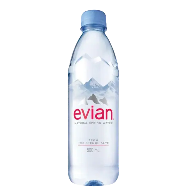 Evian Spring Water Plastic Bottle