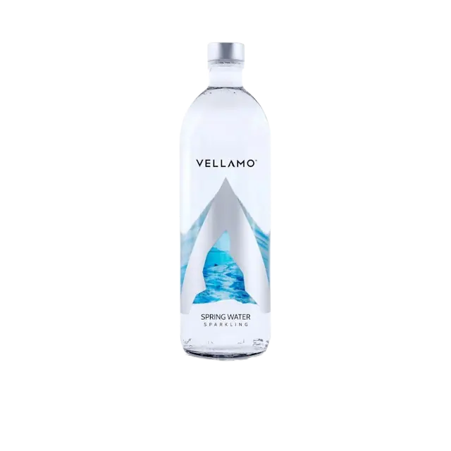 Vellamo  Sparkling Spring Water Glass Bottle