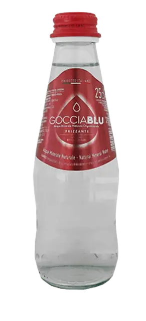 Goccia Blu Natural Mineral Sparkling Water glass bottle