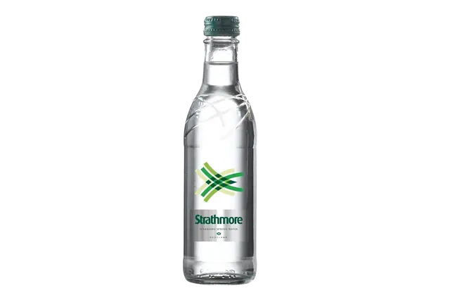 Strathmore Sparkling Spring Water glass bottle