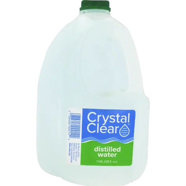 Crystal Clear Distilled Water Gallon