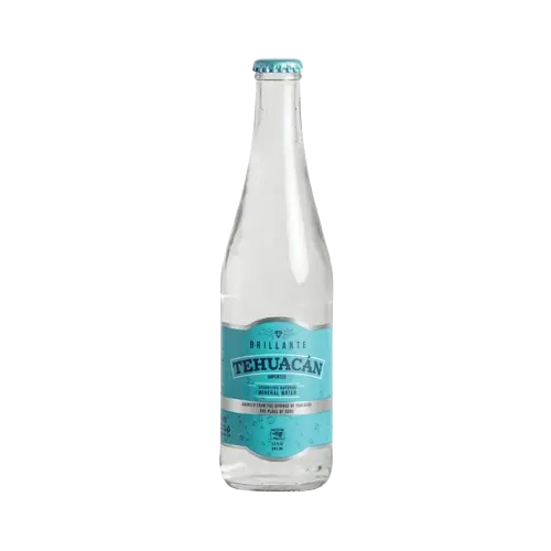 Tehuacán Sparkling Mineral Water Glass Bottle