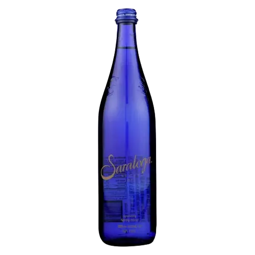 Saratoga Sparkling Natural Spring Water Glass Bottle