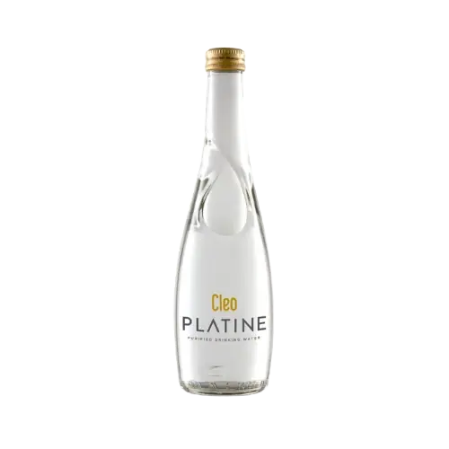 Cleo Platine Purified Drinking Water Glass Bottle