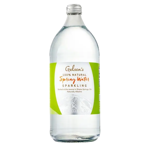 Gelson's 100% Natural Spring Water Sparkling plastic bottle