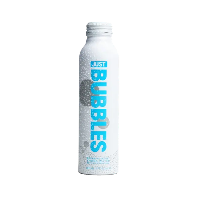 Just Bubbles Effervescent Spring Water plastic bottle