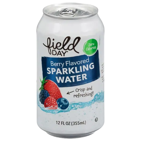 Field Day Sparkling Water Berry can