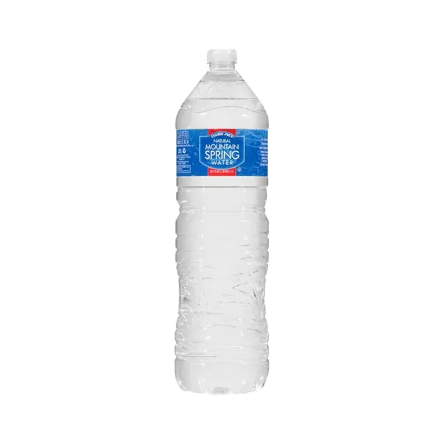 Trader Joe's Mountain Spring Water Plastic Bottle