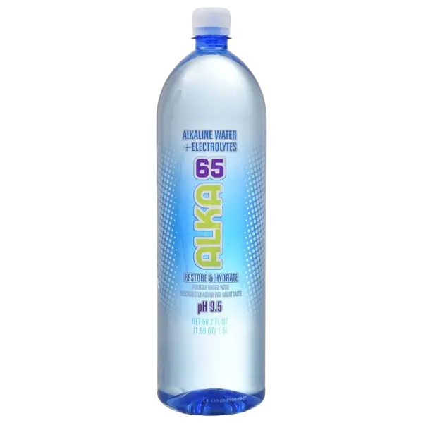 Alka65 Alkaline Water + Electrolytes plastic bottle