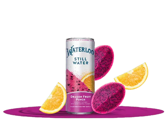 Waterloo Still Water Dragon Fruit Punch Can