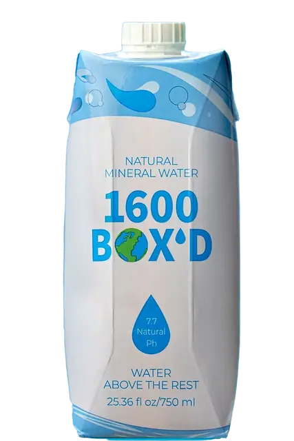1600 BOX'D Water Carton