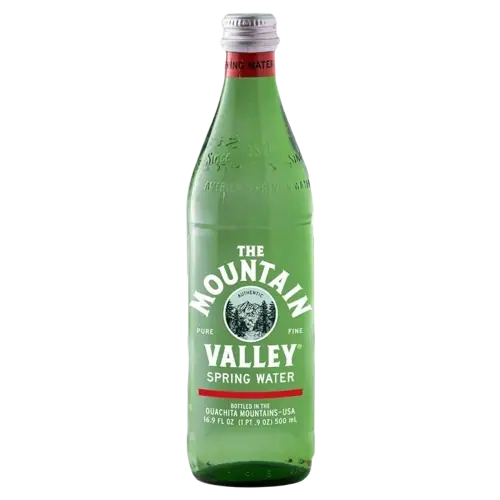 Mountain Valley Spring Water Glass Bottle