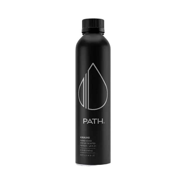 PATH Alkaline Purified Water with Electrolytes (pH 9.5+) Aluminum Bottle