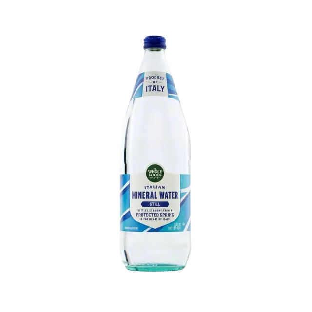 Whole Foods Italian Mineral Water Glass Bottle
