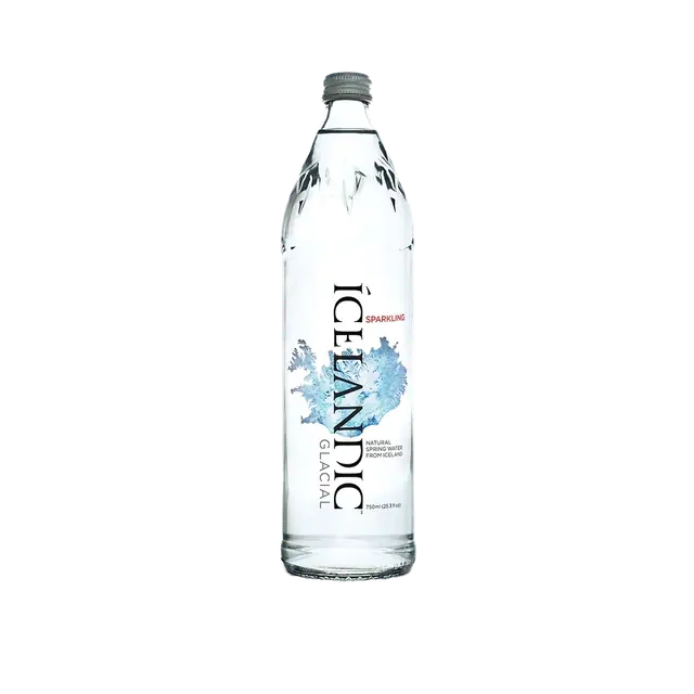 Icelandic Glacial Sparkling Water Glass Bottle