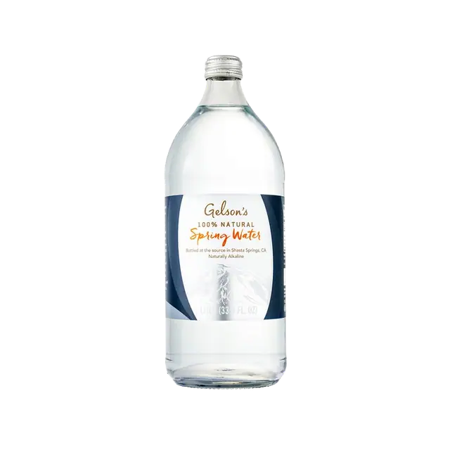 Gelson's Spring Water Glass Bottle