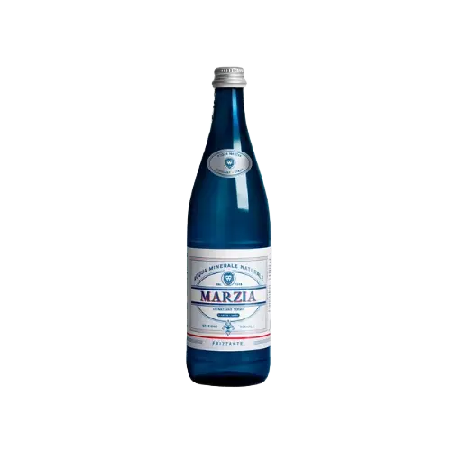 Marzia Sparkling Natural Mineral Water Glass Bottle