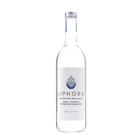 Ophora Water for Wellness Nano-Pure Hyper-Oxygenated Drinking Water Glass Bottle