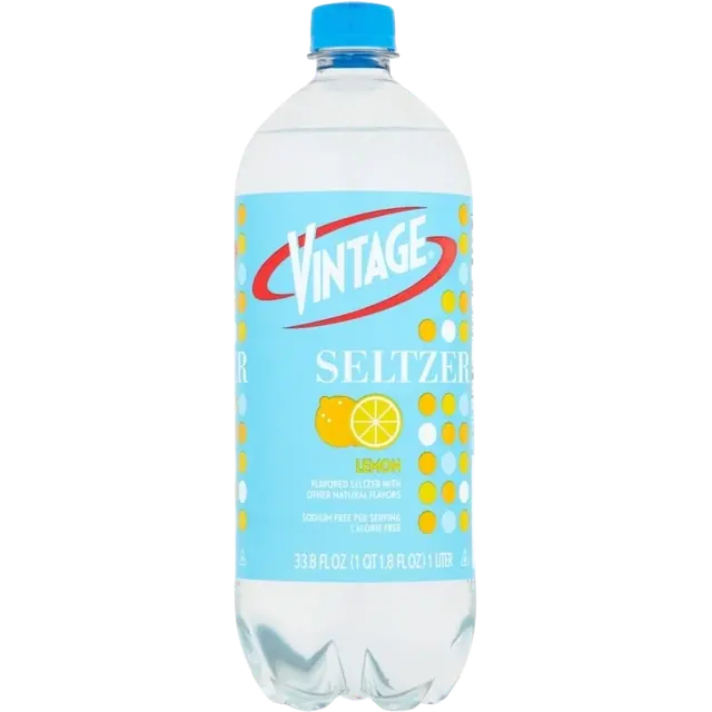 Vintage seltzer lemon