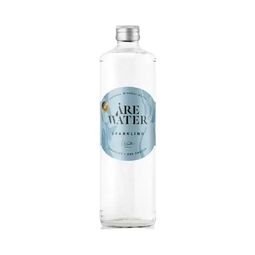 Åre Sparkling Natural Mineral Water Glass Bottle